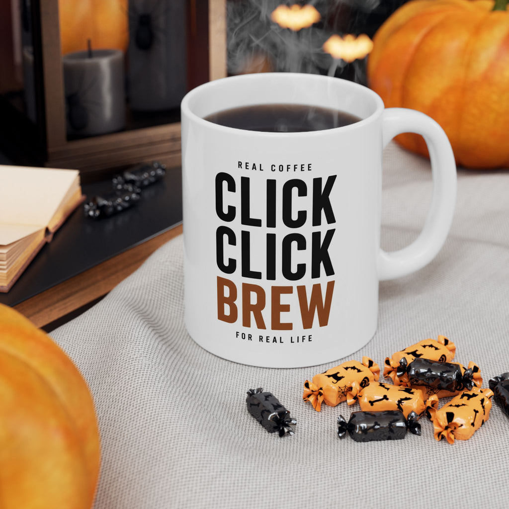 Coffee, Caffeine, Breakfast Mug | Sunrise Illustration Ceramic Mug