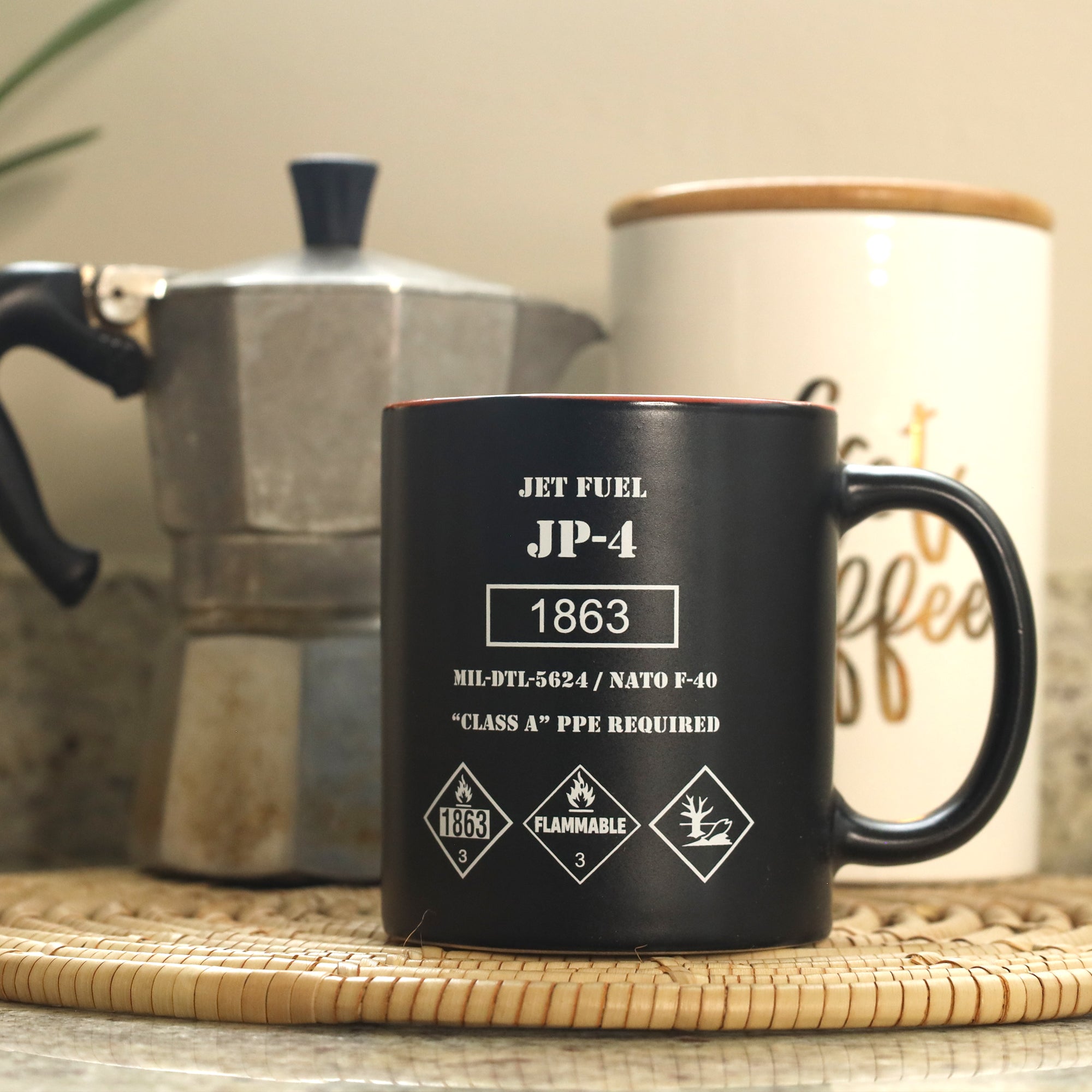 The JP-4 Jet Fuel Coffee Mug